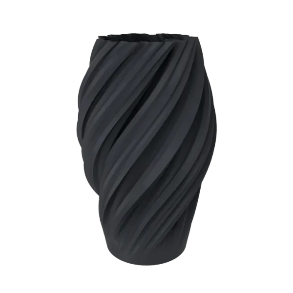 WAVE VASE ASH GREY M