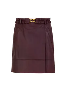 Hovedbilde Leather skirt Bordeaux