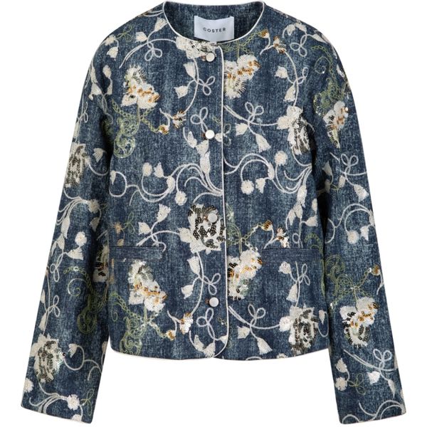SEQUINS DENIM JACKET